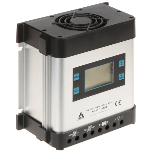 Solárny regulátor nabíjania batérií SCC-30A-MPPT-LCD AZO Digital