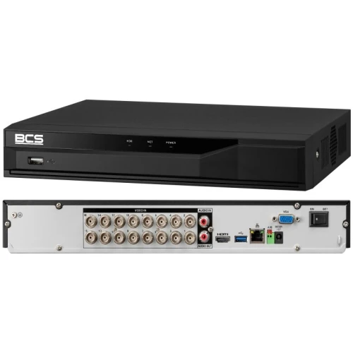 Rekordér s 16 kanálmi BCS-L-XVR1601-V jednodiskový 5-systémový HDCVI/AHD/TVI/ANALOG/IP