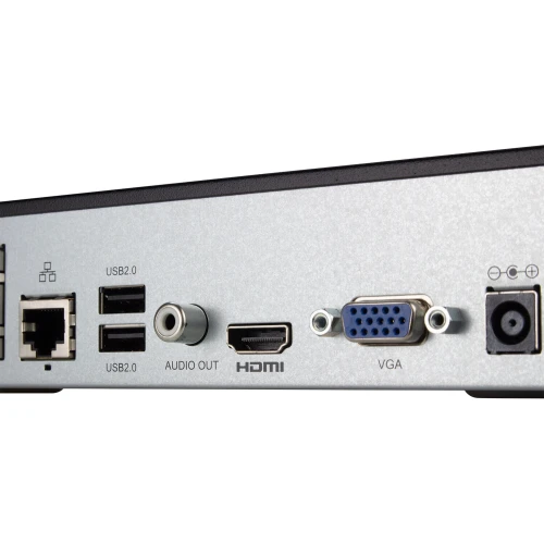 Sieťový rekordér 8-kanálový BCS-B-NVR0801-8P(2.0) pre 8MPx s integrovaným POE prepínačom
