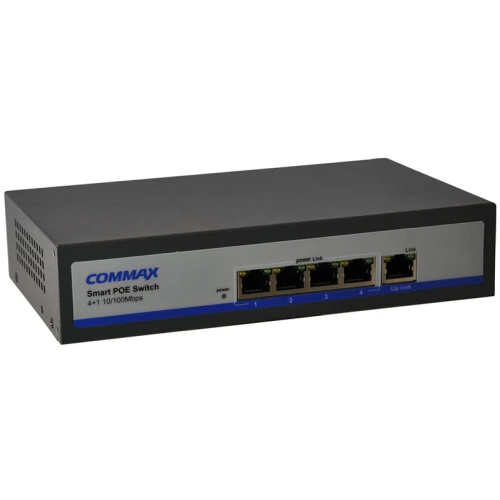 Switch 5-portový CIOT-H4L2 COMMAX IP 4 POE 1 UPLINK