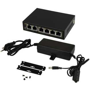 Switch 6-portový SG64 pre 4 IP kamery