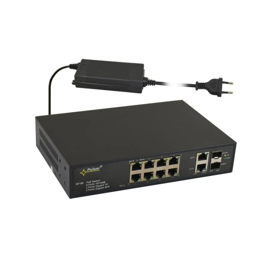 PoE switch 12-portový SF108-90W