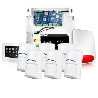 Alarmový systém NeoGSM-IP, Biely, 6x senzor, GSM notifikácia, Wifi