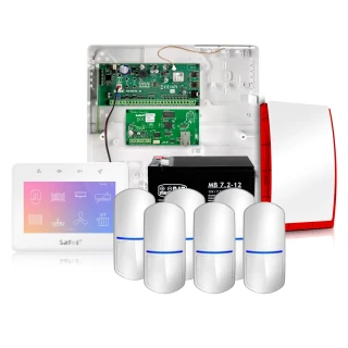 Alarmový systém Satel Integra 32, Biely, 6x senzor, Mobilná aplikácia, Notifikácia
