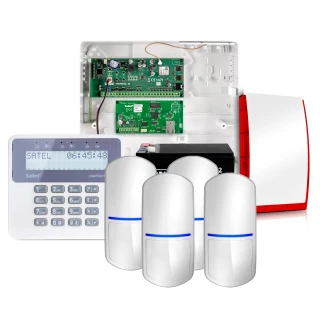 Alarmový systém Satel Perfecta 16, 4x Senzor, LCD, Signalizátor SP-4001 R, príslušenstvo