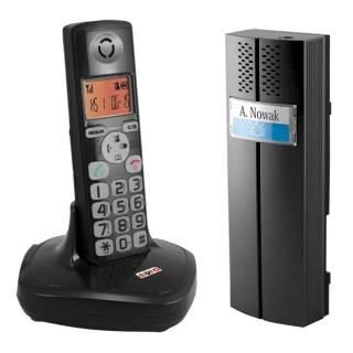 Teledomofón EURA CL-3622B - bezdrôtový, jednorodinný, čierny