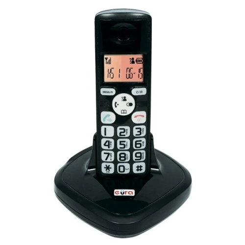 Teledomofón EURA CL-3622B - bezdrôtový, jednorodinný, čierny