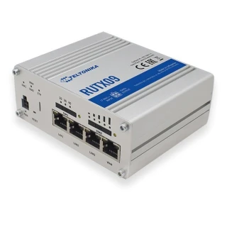 Teltonika RUTX09 | Profesionálny priemyselný router 4G LTE | Cat 6, Dual Sim, 1x Gigabit WAN, 3x Gigabit LAN