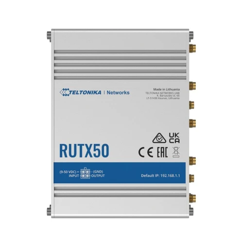 Teltonika RUTX50 | Profesionálny priemyselný router | 5G, Wi-Fi 5, Dual SIM, 5x RJ45 1000Mb/s