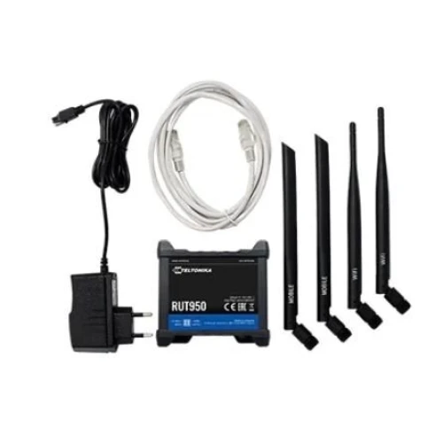 Teltonika RUT950 | 4G LTE Router | Globálna verzia, Cat.4, WiFi, Dual Sim, 1x WAN, 3X LAN, RUT950 V022C0