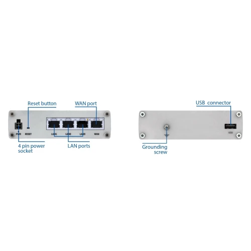 Teltonika RUTX08 | Priemyselný router | 1x WAN, 3x LAN 1000 Mb/s, VPN