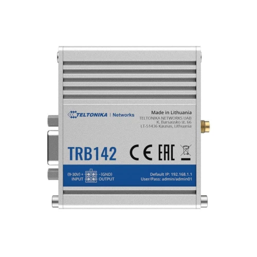 Teltonika TRB142 | Gateway, IoT brána | LTE Cat 1, RS232, Vzdialené riadenie