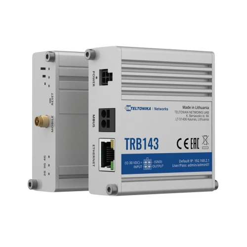 Teltonika TRB143 | Gateway, IoT brána | LTE Cat 4, 3G, 2G, M-Bus, Vzdialené riadenie