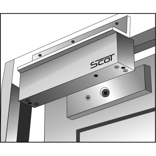 L-typ montážny držiak pre dvere otvárané von Scot BK-1200BL