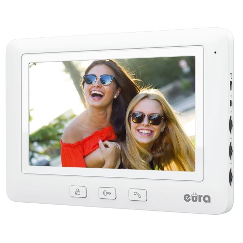 Videotelefon EURA VDP-58A3 biela farba monitor 7"