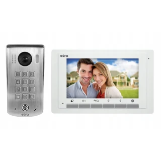Videotelefon EURA VDP-60A5/N WHITE 2EASY - jednorodinný, LCD 7'', biely, mechanický šifrovací systém, nástenný