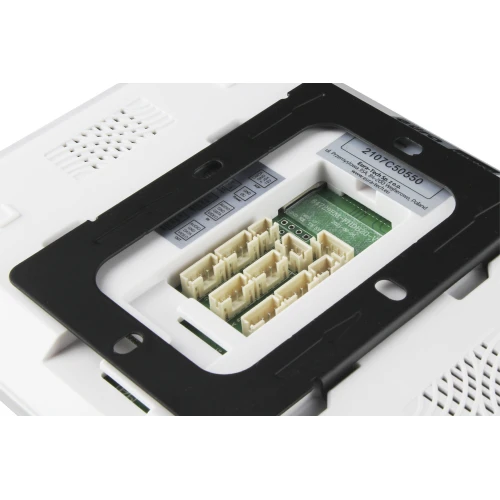 Videotelefon EURA VDP-80C5 - dvojrodinný, biely, 2x LCD 7'', FHD, podpora 2 vstupov, kamera 1080p., čítačka RFID, povrchová montáž