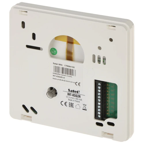 Senzorová klávesnica pre alarmovú ústredňu INT-KSG2R-W SATEL