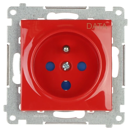 Jednoduchá dátová zásuvka s autorizačným kľúčom DGD1.01/22-SIMON54 250V 16A
