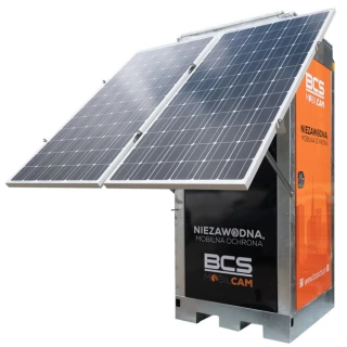 Veža monitoringu BCS MOBILCAM BCS-PS2X305W so solárnymi panelmi