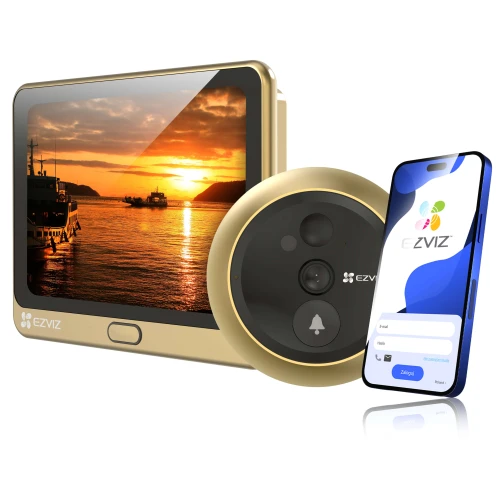 Elektronický dverový kukátko EZVIZ CS-DP2C s infračervenou kamerou a PIR senzorom