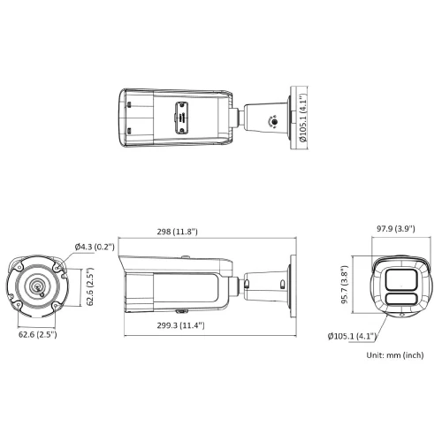 Vandaloodolná IP kamera DS-2CD2647G2HT-LIZS(2.8-12MM)(EF) ColorVu - 4Mpx, Hikvision