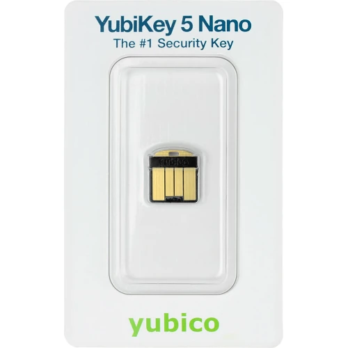 Yubico YubiKey 5 Nano - Hardvérový kľúč U2F FIDO/FIDO2