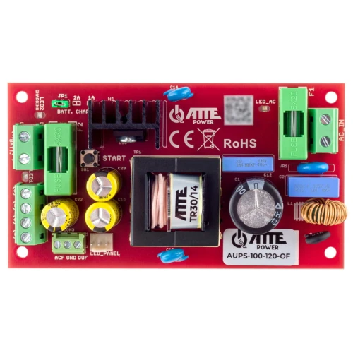 Zasilacz buforowy SMPS 12V 8A 100W ATTE AUPS-100-120-OF