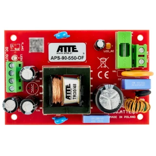 Zasilacz sieciowy SMPS 55V 1,7A 90W ATTE APS-90-550-OF