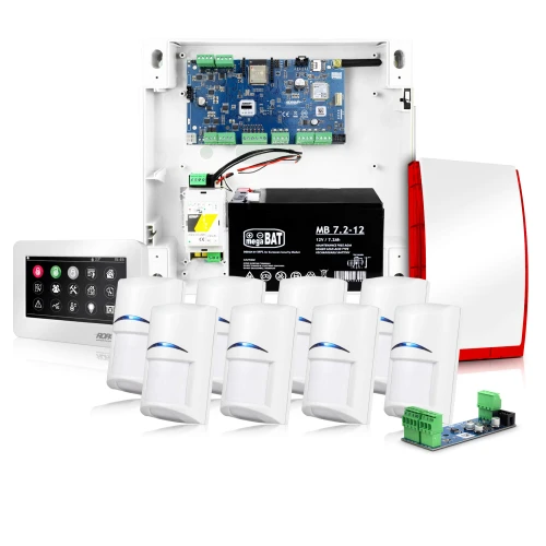 Alarmový set Ropam NEOLTE-IP-SET, 1x Signalizátor, 8x Pohybový senzor, 1x Ovládač, príslušenstvo