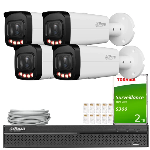 Súprava na monitorovanie Dahua 4x IPC-HFW2649T-ZAS-IL-27135, Smart Dual Light, SMD+, Full-Color, WDR, AI funkcie