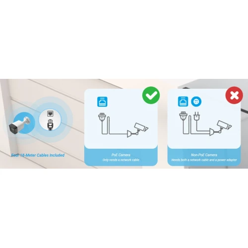 Súprava na monitorovanie EZVIZ 4x kamera PoE 8Mpx, rekordér, disk 2TB