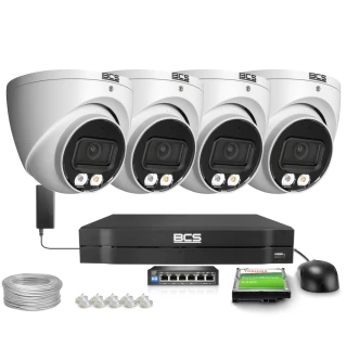 IP kopulová kamera 4Mpx BCS-L-EIP14FCR3L3-Ai1, SkyLight, IR 30m, WDR 120dB