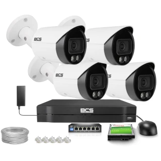 IP tubová kamera 4Mpx BCS-L-TIP14FCR3L3-Ai1, NightColor
