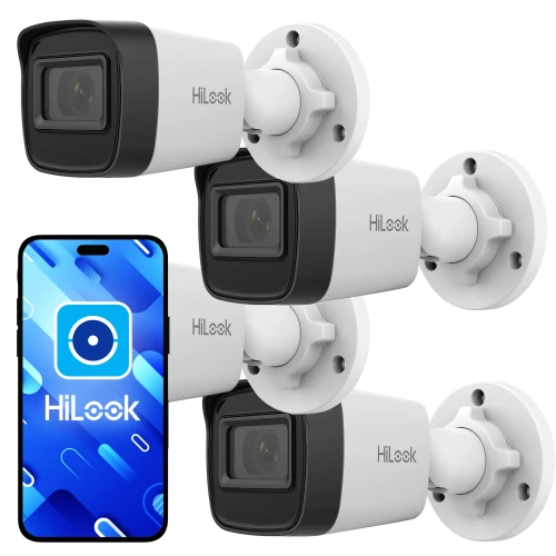 Súprava tubusových IP kamier HiLook by Hikvision 4x IPCAM-B4-P 2K+