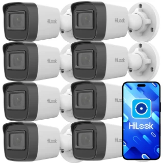 Súprava tubusových IP kamier HiLook by Hikvision 8x IPCAM-B4-P 2K+