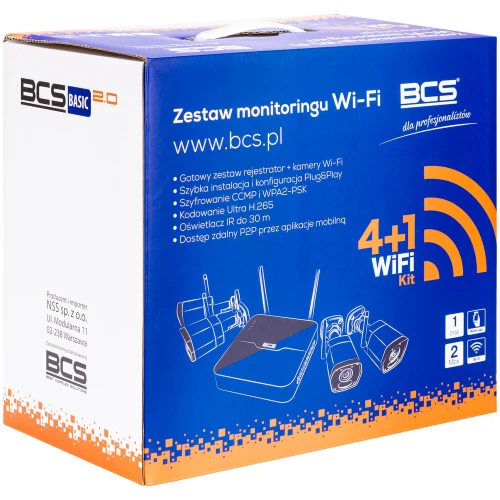 Sada Wi-Fi na monitorovanie BCS-B-KITW(2.0) Full HD IR 30m, audio